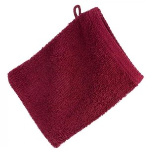 Rękawica myjka kąpielowa frotte bawełniana 400 g/m2 - bordowa - Mono