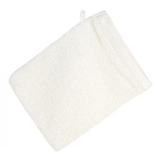 Rękawica myjka kąpielowa frotte bawełniana 500 g/m2 - kremowa - Mono