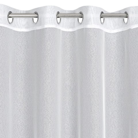 Firana 140x250 Tamina biała gotowa na przelotkach Eurofirany