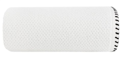 Ręcznik 50x90 Mabel biały z kontrastującym obszyciem krawędzi frotte 500 g/m2 Eurofirany