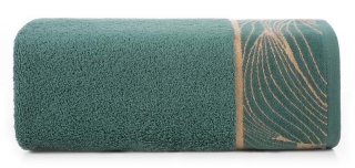 Ręcznik 50x90 Salvia 9 miętowy ciemny liście 500g/m2 frotte Limited Collection Eurofirany