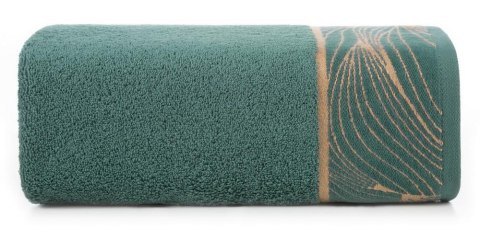 Ręcznik 50x90 Salvia 9 miętowy ciemny liście 500g/m2 frotte Limited Collection Eurofirany