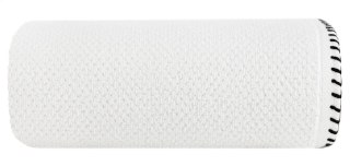 Ręcznik 70x140 Mabel biały z kontrastującym obszyciem krawędzi frotte 500 g/m2 Eurofirany