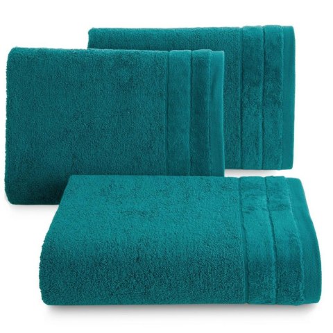 Ręcznik Damla 70x140 turkusowy ciemny 500g/m2 frotte Eurofirany