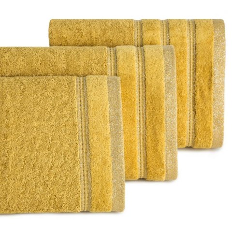 Ręcznik Glory 1 50x90 musztardowy 500g/m2 frotte Eurofirany