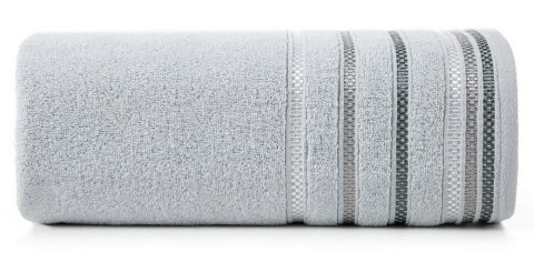 Ręcznik Livia 3 50x90 srebrny 460g/m2 frotte Eurofirany