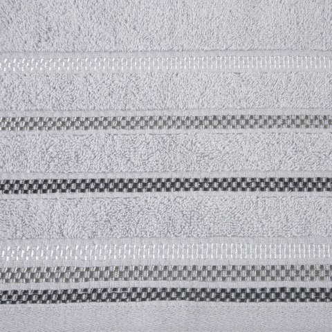 Ręcznik Livia 3 50x90 srebrny 460g/m2 frotte Eurofirany