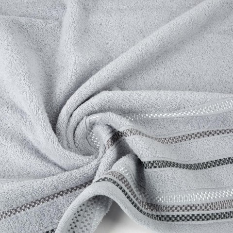 Ręcznik Livia 3 50x90 srebrny 460g/m2 frotte Eurofirany