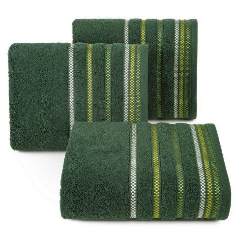 Ręcznik Livia 3 70x140 zielony ciemny 460g/m2 frotte Eurofirany