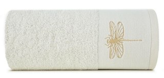 Ręcznik Lori 1 50x90 kremowy ważka 485g/m2 frotte Eurofirany