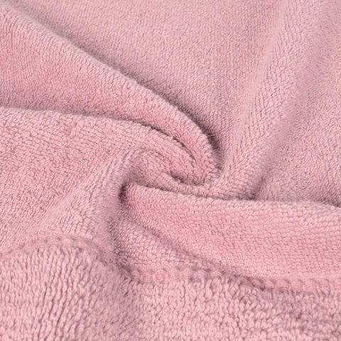 Ręcznik Mari 70x140 liliowy ciemny z welurową bordiurą 500g/m2 Eurofirany