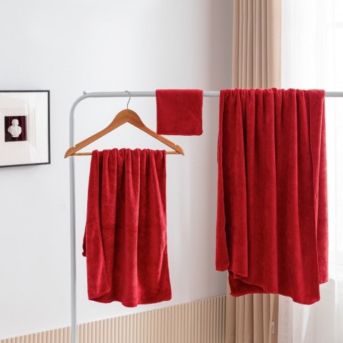 Ręcznik szybkoschnący 70x140 Active czerwony z mikrofibry 380g/m2