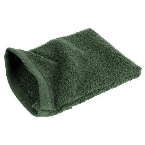 Rękawica myjka kąpielowa frotte bawełniana 500 g/m2 - zielona ciemna - Mono Rękawica myjka kąpielowa frotte bawełniana 500 g/m2 - zielona ciemna - Mono