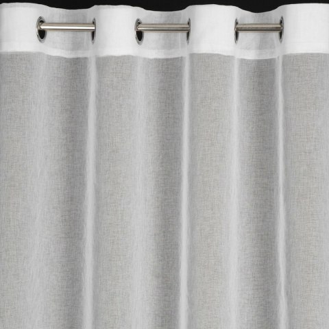 Firana 140x250 Abbie kremowa beżowa gotowa na przelotkach Eurofirany Firana 140x250 Abbie kremowa beżowa gotowa na przelotkach Eurofirany
