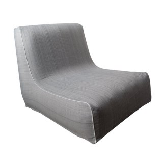 Fotel dmuchany Garden 70x90x70 na taras srebrne Eurofirany