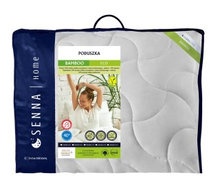 Poduszka antyalergiczna 70x80 Bamboo Eco1200g biała z włókien pozyskiwanych z drewna bambusowego Inter Widex
