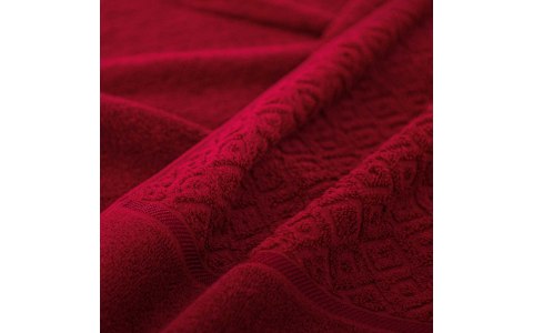 Ręcznik Makao AB 70x140 burgund frotte 450 g/m2 Zwoltex 23