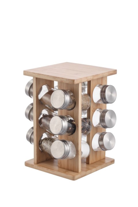 MODERN KITCHEN Zestaw 12 przyprawników 15x15x23,5cm na stojaku MODERN KITCHEN Zestaw 12 przyprawników 15x15x23,5cm na stojaku