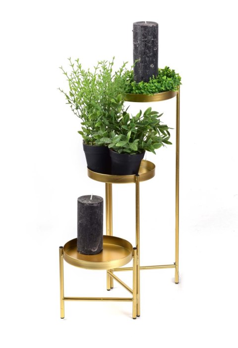SWEN GOLD Kwietnik h60x19cm,h40x19cm,h19.5x19cm SWEN GOLD Kwietnik h60x19cm,h40x19cm,h19.5x19cm