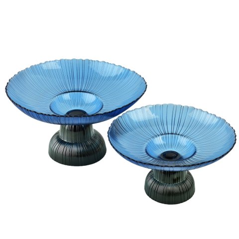 DAZ GLASS Patera na nodze 31cm niebieska