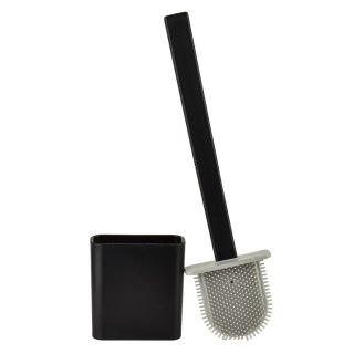 EDA SILICONE BLACK Szczotka WC czarna 10x4x36cm TPR