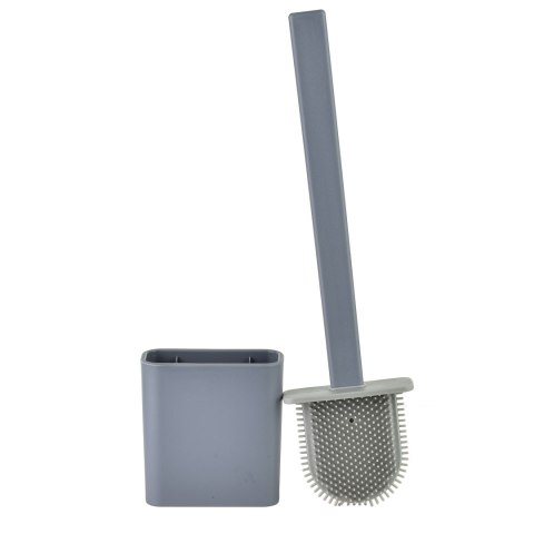 EDA SILICONE GREY Szczotka WC szara 10x4x36cm TPR EDA SILICONE GREY Szczotka WC szara 10x4x36cm TPR