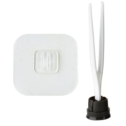 EDA SILICONE Szczotka WC biała 10x41cm TPR