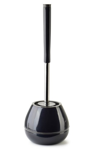 EDA SILICONE Szczotka WC czarna 14x42cm TPR