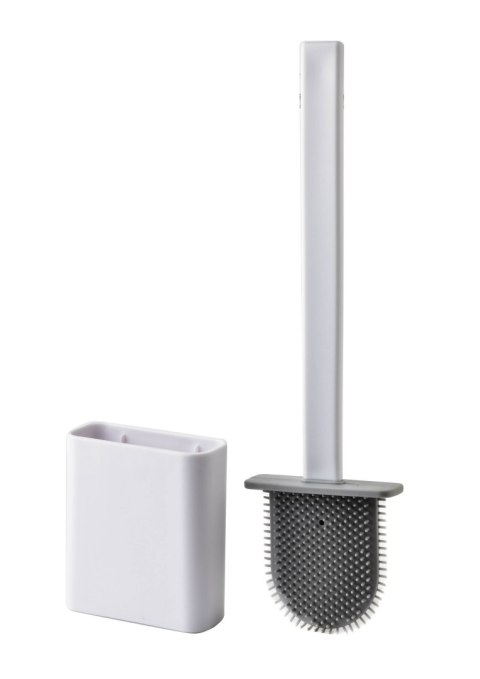 EDA SILICONE WHITE Szczotka WC biała 10x4x36cm TPR