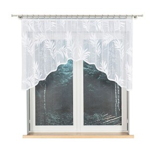 KAJA Firanka żakardowa gotowa, szerokość 250 x wysokość 100cm, kolor 001 biały 018920/FBL/001/250100/1