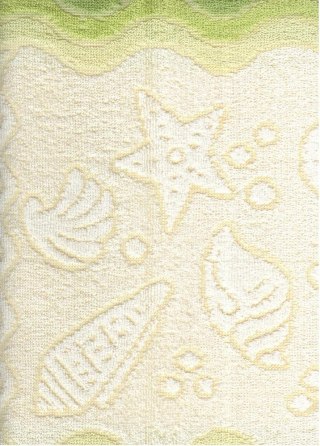 Ręcznik Flora Ocean 40x60 zielony bawełniany frotte 380 g/m2 Greno