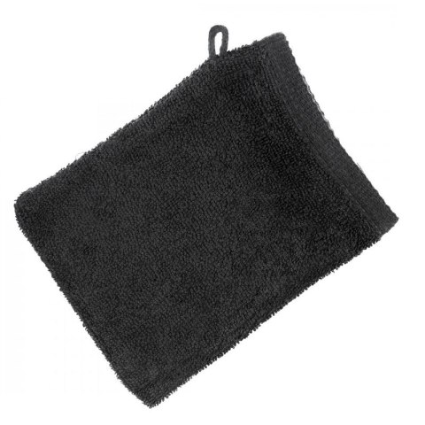 Rękawica myjka kąpielowa frotte bawełniana 400 g/m2 - czarna - Mono
