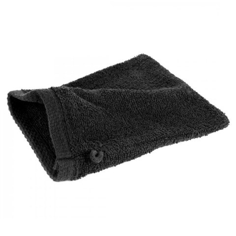Rękawica myjka kąpielowa frotte bawełniana 400 g/m2 - czarna - Mono