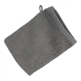 Rękawica myjka kąpielowa frotte bawełniana 400 g/m2 - stalowa - Mono