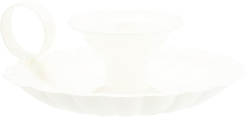 ŚWIECZNIK EMALIOWANY BIAŁY 45MM