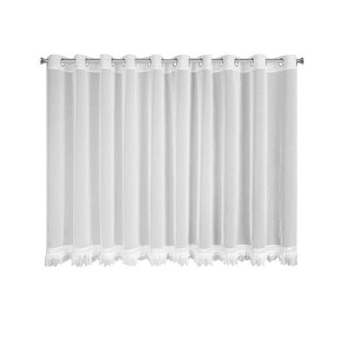 Firana gotowa Kiara 350x150 biała na przelotkach Eurofirany