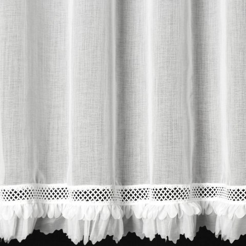 Firana gotowa Kiara 350x150 biała na przelotkach Eurofirany