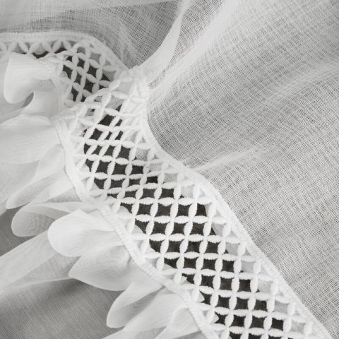 Firana gotowa Kiara 350x150 biała na przelotkach Eurofirany