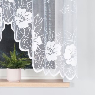 GRACJANA Firanka żakardowa gotowa, szerokość 300 x wysokość 160cm, kolor 001 biały 017175/FBL/001/300160/1