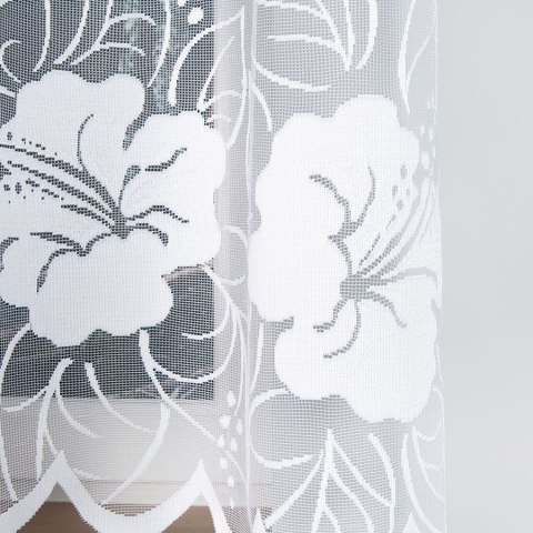 GRACJANA Firanka żakardowa gotowa, szerokość 300 x wysokość 160cm, kolor 001 biały 017175/FBL/001/300160/1