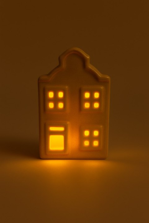HYTTE Domek ceramiczny LED 5,7x5,5x8,6 cm