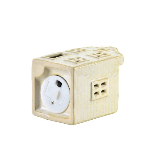 HYTTE Domek ceramiczny LED 5,7x5,7x8,6 cm
