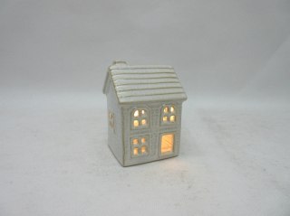 HYTTE Domek ceramiczny LED 6x5,5x8,4 cm