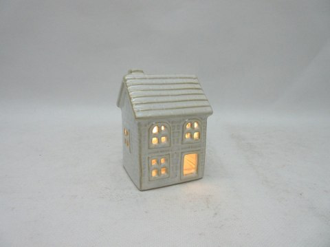 HYTTE Domek ceramiczny LED 6x5,5x8,4 cm
