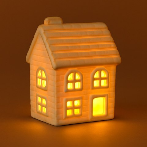 HYTTE Domek ceramiczny LED 6x5,5x8,4 cm
