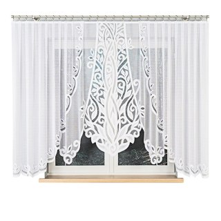 POLA Firanka żakardowa gotowa, szerokość 400 x wysokość 160cm, kolor 001 biały 019368/FBL/001/400160/1