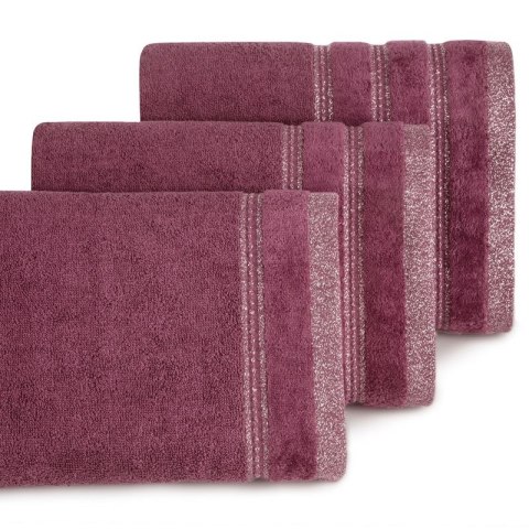 Ręcznik Glory 1 50x90 bordowy 500g/m2 frotte Eurofirany
