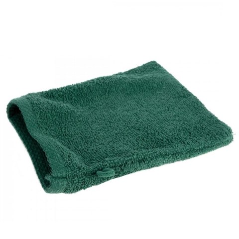 Rękawica myjka kąpielowa frotte bawełniana 400 g/m2 - zielona ciemna - Mono