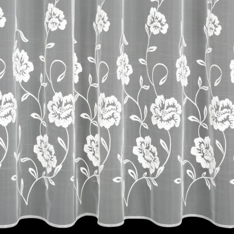 Firana 350x150 Natali biała gotowa na przelotkach Eurofirany