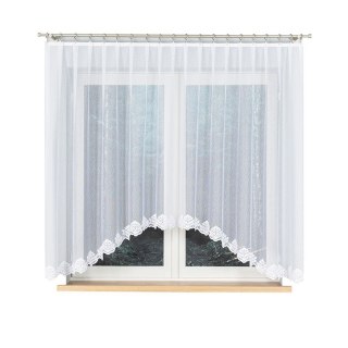 Firana żakardowa gotowa 300x160 biała Żaklina